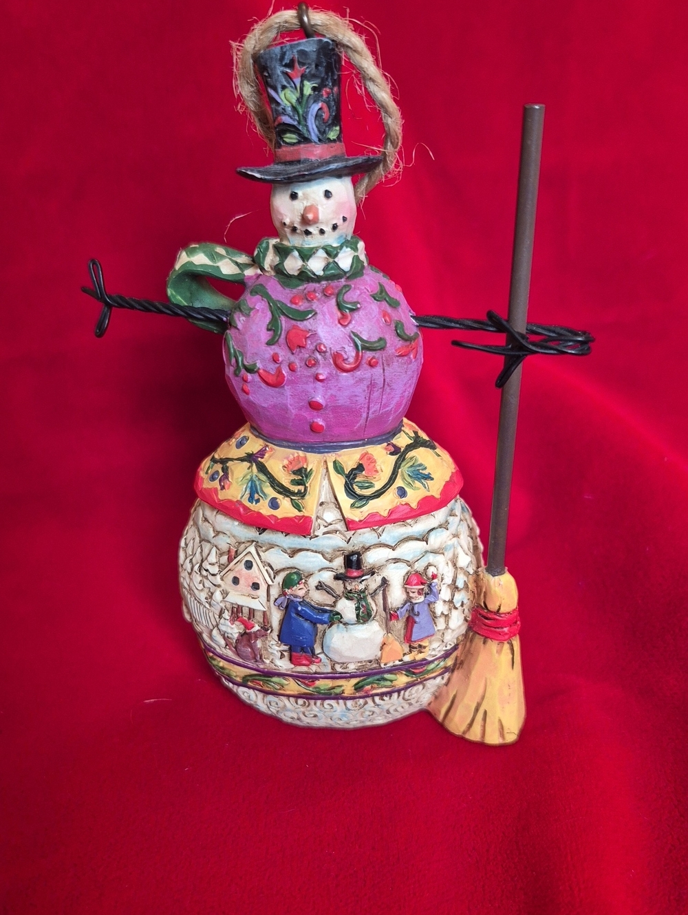 Jim Shore Snowman Ornament 2002